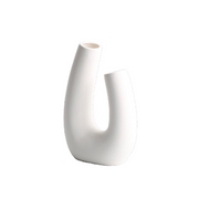 Nordic U-Shaped Ceramic Vase | Home Decor cabinet  Sleek Contemporary Sophisticated Unique Elegant Decorative Trendy stylish Minimalist Artistic Luxury Designer tabletop table decor accessories tableware living room decor coffee table decor