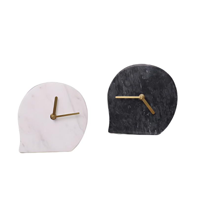 Table Marble Clock