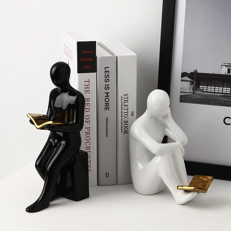 Abstract Bookend Set | Stylish Decorative Accent Home Decor Modern Sleek Contemporary book supports Unique Elegant Decorative Trendy Geometric Chic Minimalist Artistic Luxury Designer book holder tabletop table decor