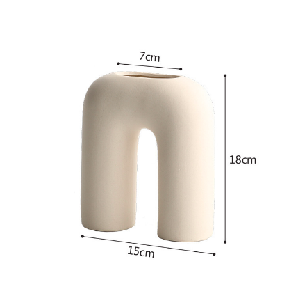 Nordic Ceramic Vase - Leg Shape - Contemporary Home Decor cabinet  Sleek Contemporary Sophisticated Unique Elegant Decorative Trendy stylish Minimalist Artistic Luxury Designer tabletop table decor accessories tableware living room decor coffee table decor