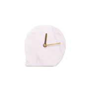 Stylish Table Marble Clock | Home Decor Unique Luxury Minimalist desk tabletop table stylish artistic Contemporary Nordic Timepiece Timekeeping Scandinavian trendy modern compact