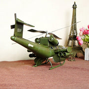 Antique Helicopter Model | Aviation-Inspired Collectible Home Decor Classic relicas retro vehicle models Unique antique Decorative car motorbike miniatures Designer tabletop table decor accessories tableware