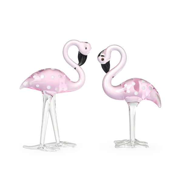 Gourmet Art 2-Piece Flamingo 20 oz. Durable Acrylic Plastic Wine