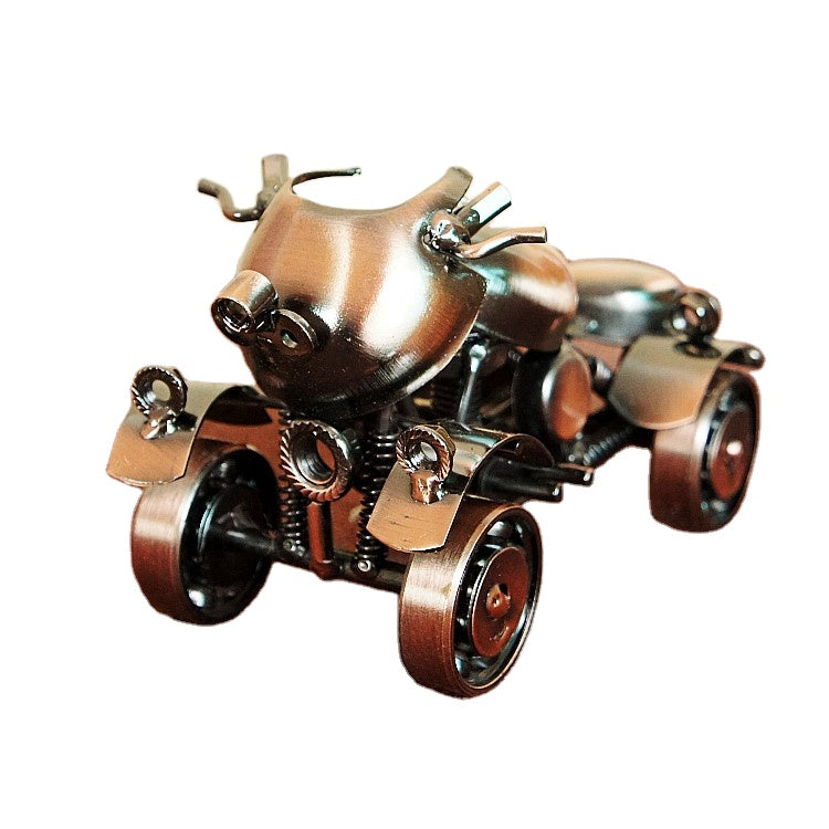 Retro 4 Wheel Motorbike | Unique Collectible Decor Home Decor Classic relicas retro vehicle models Unique antique Decorative car motorbike miniatures Designer tabletop table decor accessories tableware