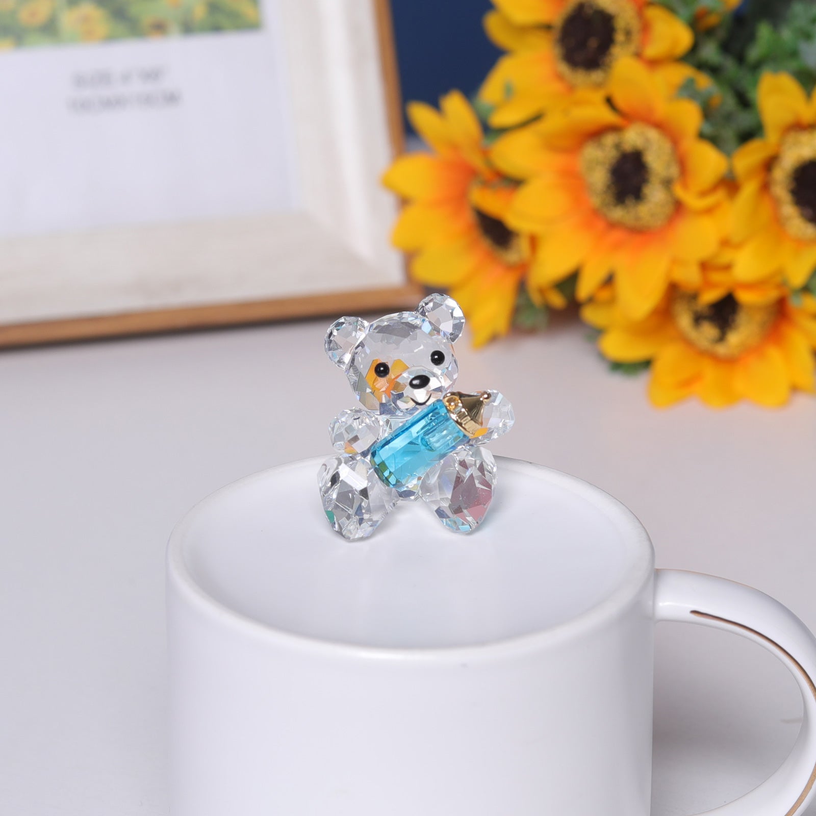 Timeless Charm: Teddy Bear Ornament - Home Decor cabinet  Sleek Contemporary Sophisticated Unique Elegant Decorative Trendy stylish Minimalist Artistic Luxury Designer tabletop table decor accessories tableware living room decor coffee table decor