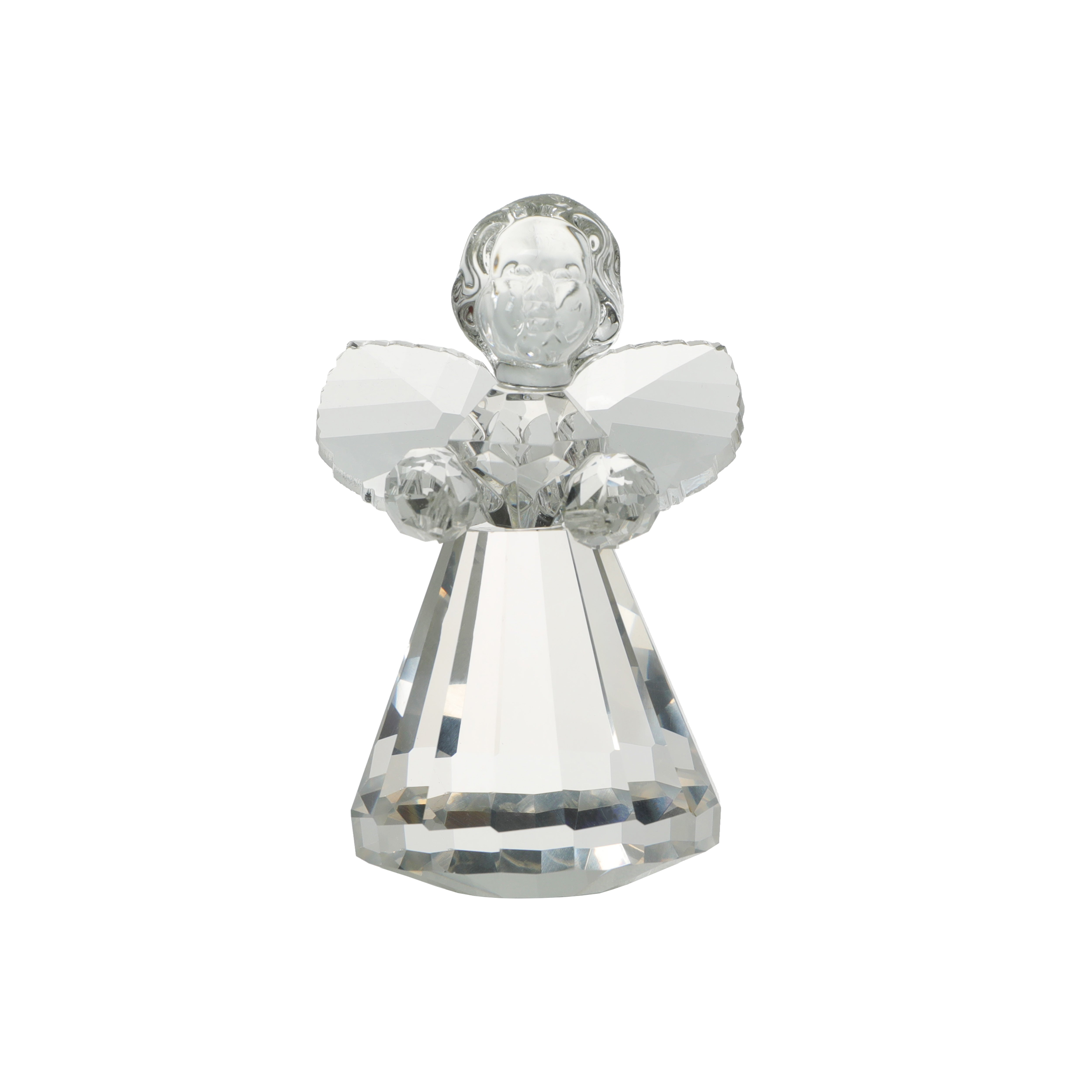 Elegant Crystal Angel Figure for Home Decor | Unique Figurine Crystal Sleek Contemporary Sophisticated Unique Elegant Decorative Trendy stylish Chic Minimalist Artistic Luxury Designer tabletop table decor