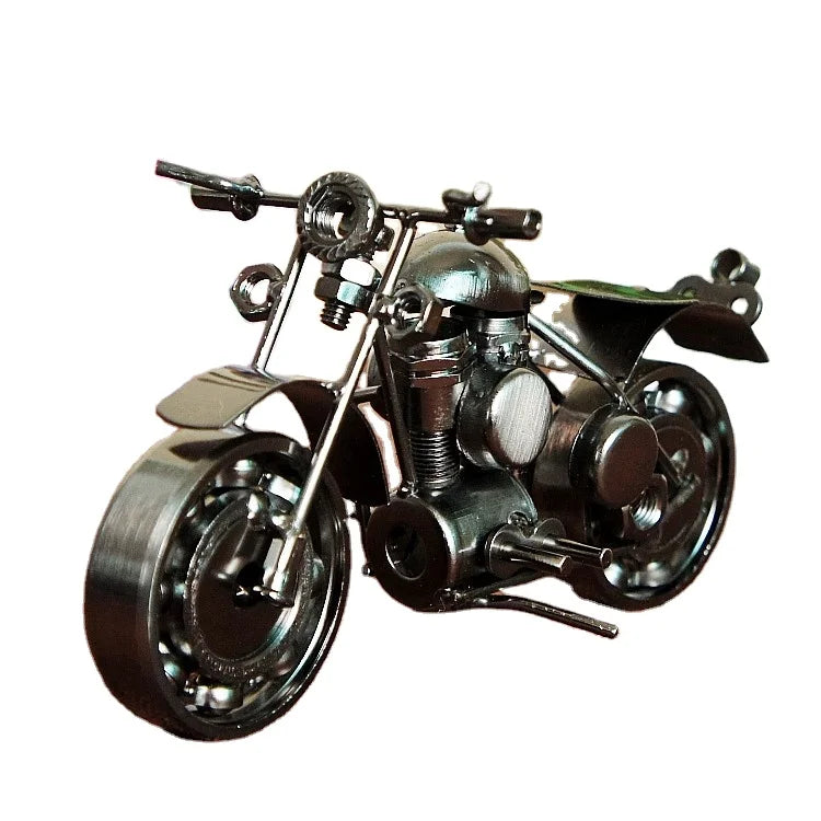 Iconic Harley Motorcycle Model - Vintage Decor Home Decor Classic relicas retro vehicle models Unique antique Decorative car motorbike miniatures Designer tabletop table decor accessories tableware