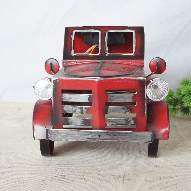 Red Vintage Truck Model | Retro-Inspired Collectible Home Decor Classic relicas retro vehicle models Unique antique Decorative car motorbike miniatures Designer tabletop table decor accessories tableware