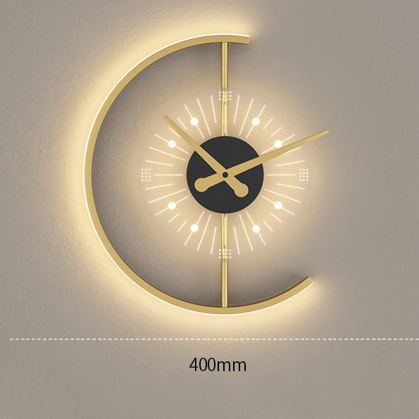 Wall Clock With LED Lamp - Dual-Function Elegance Home Decor Unique Luxury Large wall wall art wall accents wall clock large artistic wall clock Contemporary Nordic Timepiece Timekeeping Scandinavian oversized modern