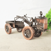 Retro Farmer Tractor | Farmhouse-Style Collectible Home Decor Classic relicas retro vehicle models Unique antique Decorative car motorbike miniatures Designer tabletop table decor accessories tableware