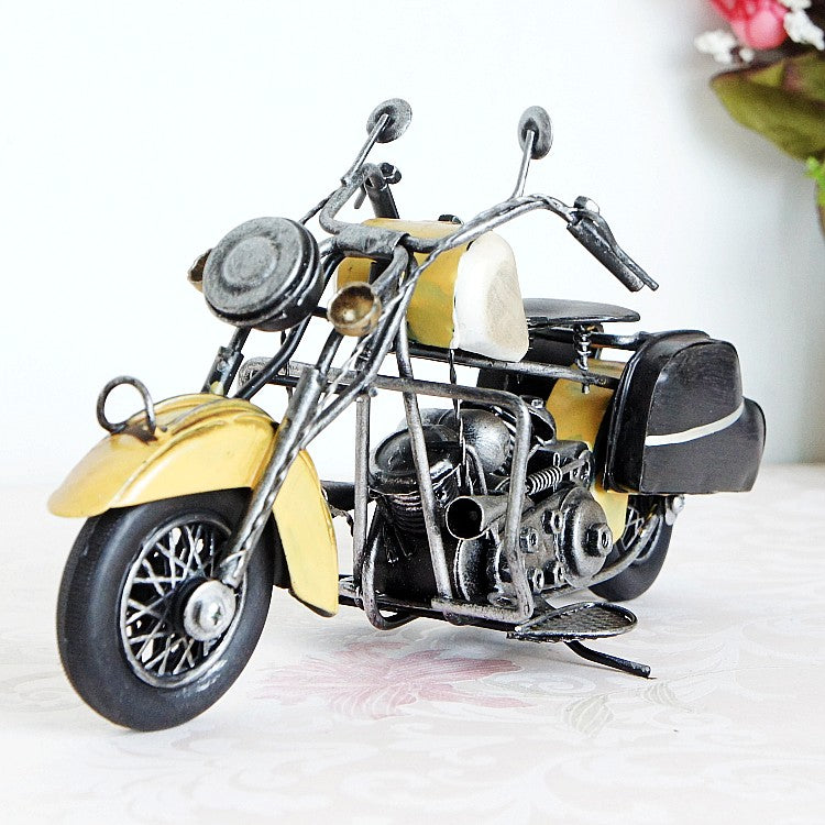 Vintage Motorbike | Antique-Style Collectible Home Decor Classic relicas retro vehicle models Unique antique Decorative car motorbike miniatures Designer tabletop table decor accessories tableware