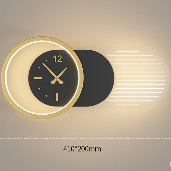 Wall Clock With LED Lamp - Dual-Function Elegance Home Decor Unique Luxury Large wall wall art wall accents wall clock large artistic wall clock Contemporary Nordic Timepiece Timekeeping Scandinavian oversized modern