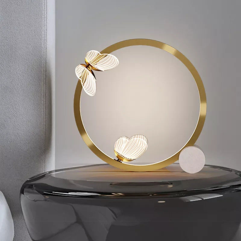 Serene Butterfly Lamp - Delicate Illumination Home Decor cabinet  Sleek Contemporary Sophisticated Unique Elegant Decorative Trendy stylish Minimalist Artistic Luxury Designer tabletop table decor accessories tableware living room decor coffee table decor