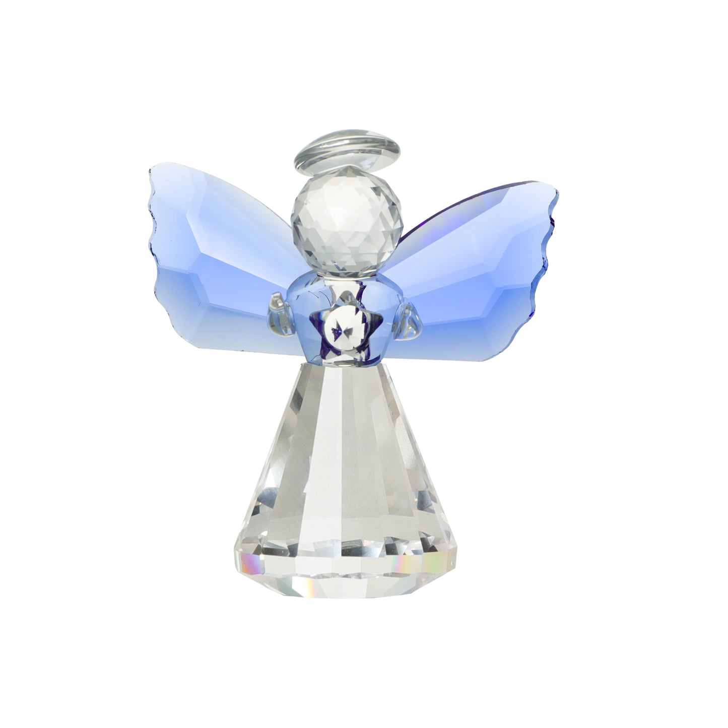 Elegant Crystal Angel Figure for Home Decor | Unique Figurine Crystal Sleek Contemporary Sophisticated Unique Elegant Decorative Trendy stylish Chic Minimalist Artistic Luxury Designer tabletop table decor