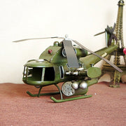 Antique Helicopter Model | Aviation-Inspired Collectible Home Decor Classic relicas retro vehicle models Unique antique Decorative car motorbike miniatures Designer tabletop table decor accessories tableware