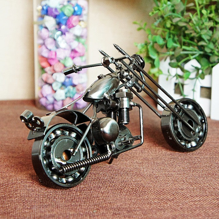 Retro Motorbike Model | Vintage-Inspired Home Decor Classic relicas retro vehicle models Unique antique Decorative car motorbike miniatures Designer tabletop table decor accessories tableware